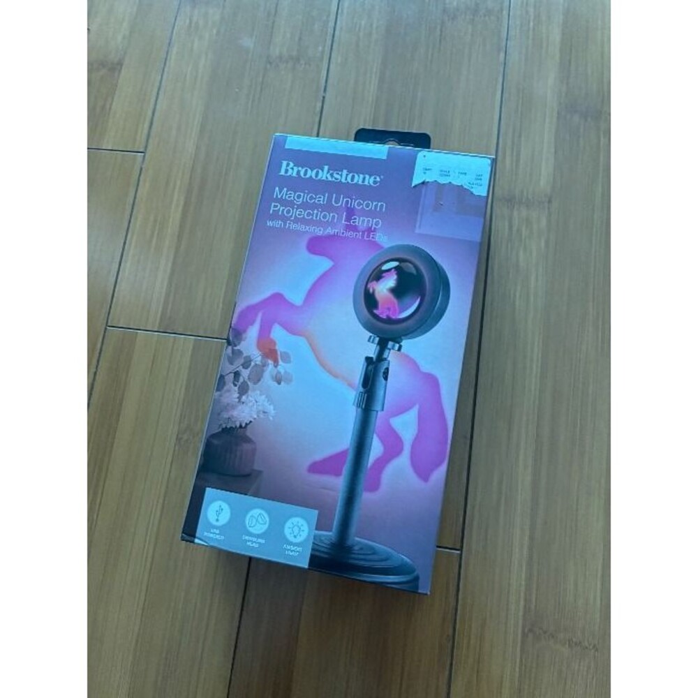 Brookstone Iridescent Sunset Projection Lamp USB Projector for Photography